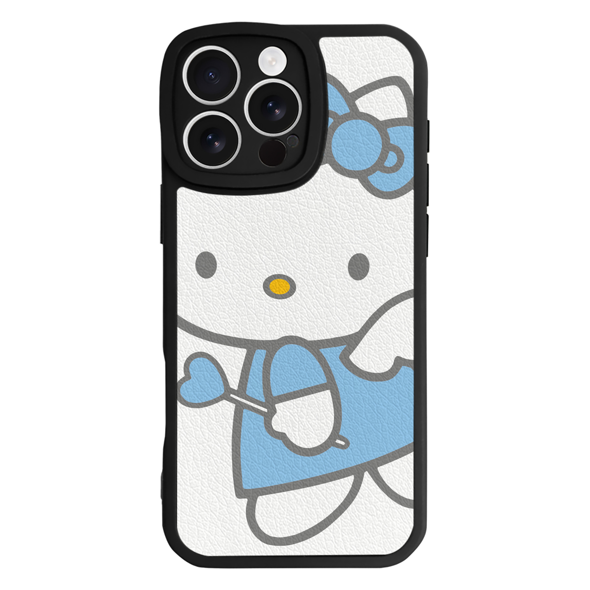 （画像用） Hello Kitty ハローキティ 【iPhone 16シリーズ対応】シリコンスマホケース（レザー調） 材質：シリコン